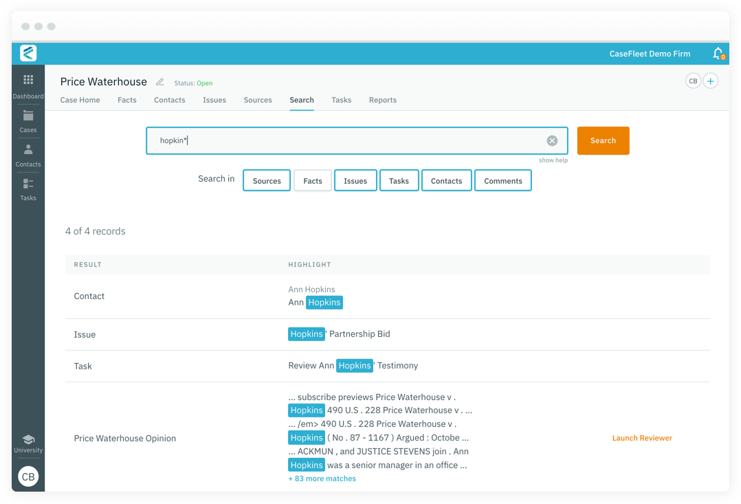 Search all documents your documents quickly and accurately