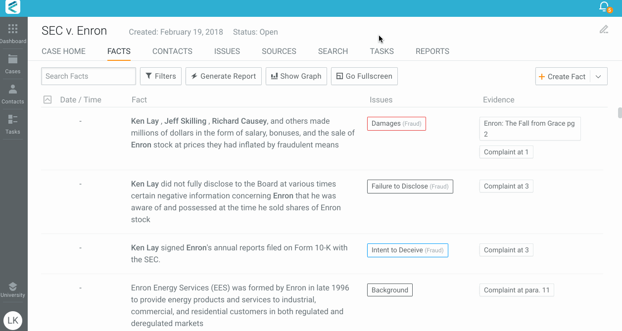 How To Create Case Chronologies with Legal Timelines CaseFleet