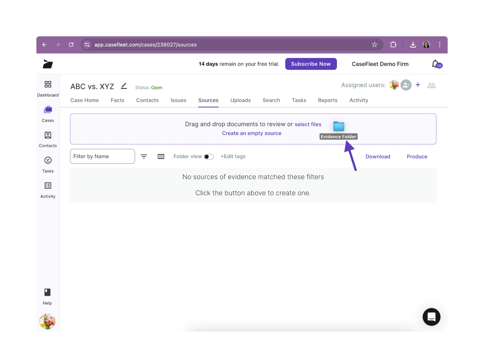 upload files free trial casefleet drag and drop 2024 image v1